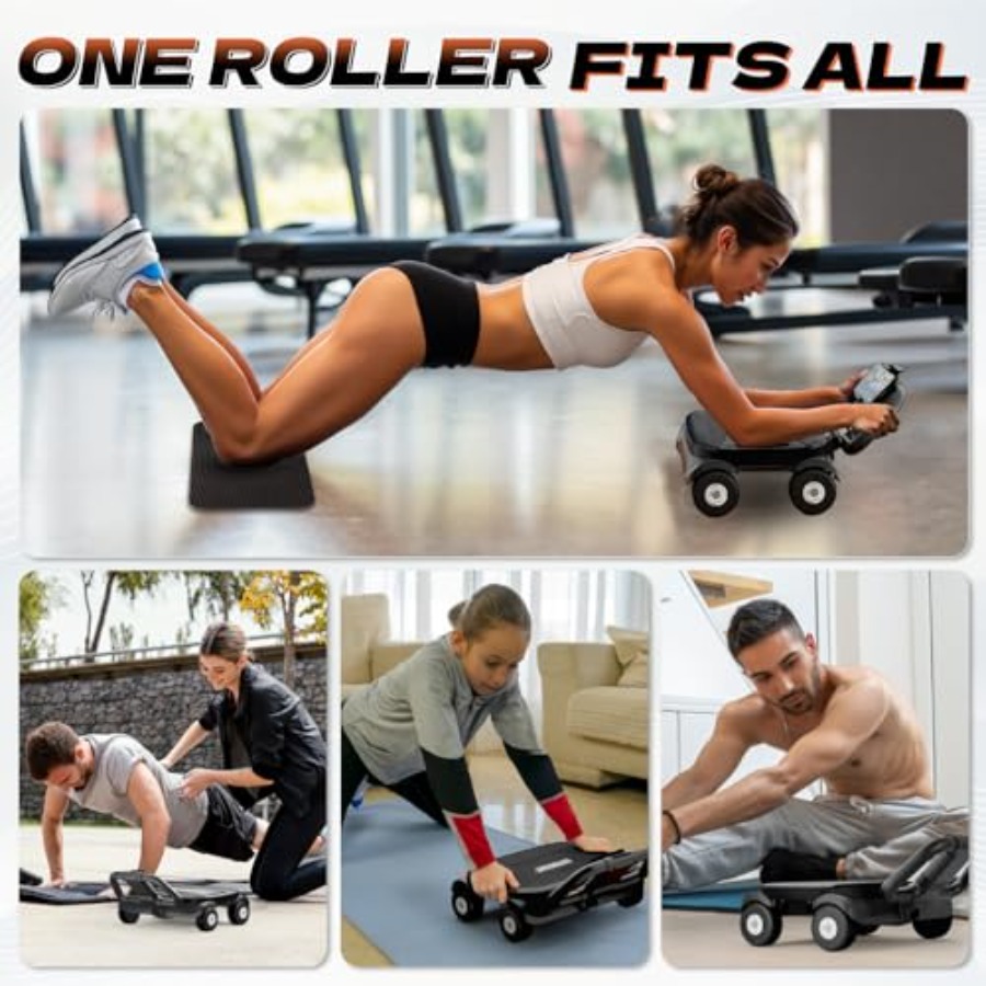 Roda Ab Roller untuk latihan i - Ab Roller Wheel With Elbow Support ulasan dan harga